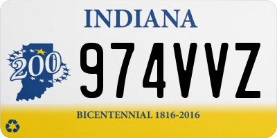 IN license plate 974VVZ