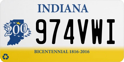 IN license plate 974VWI
