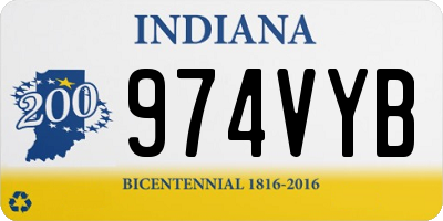 IN license plate 974VYB