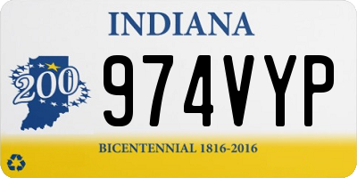 IN license plate 974VYP