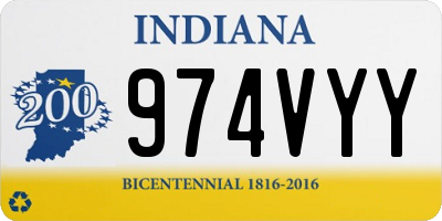 IN license plate 974VYY