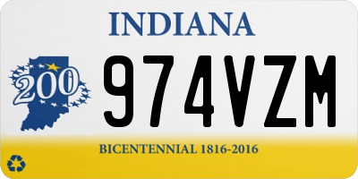 IN license plate 974VZM