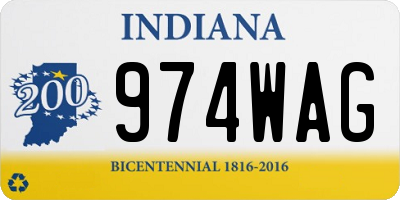 IN license plate 974WAG