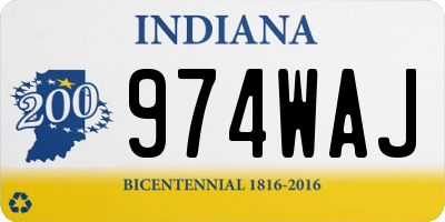IN license plate 974WAJ