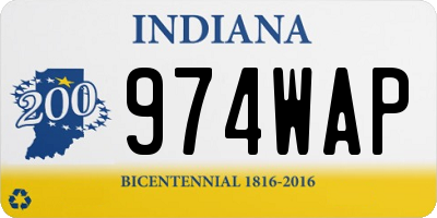 IN license plate 974WAP