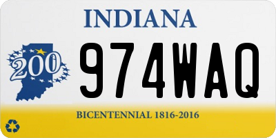 IN license plate 974WAQ