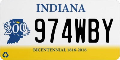 IN license plate 974WBY