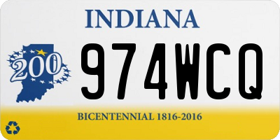 IN license plate 974WCQ