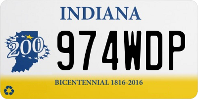 IN license plate 974WDP