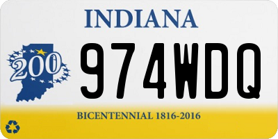 IN license plate 974WDQ