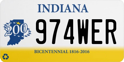 IN license plate 974WER