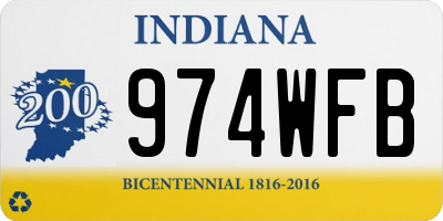 IN license plate 974WFB