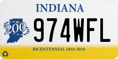 IN license plate 974WFL