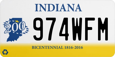 IN license plate 974WFM