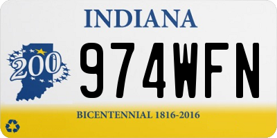 IN license plate 974WFN