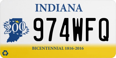 IN license plate 974WFQ