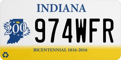 IN license plate 974WFR