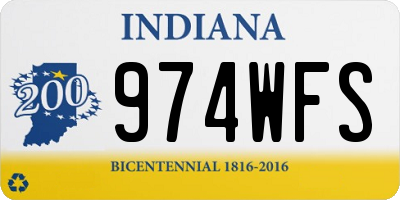 IN license plate 974WFS