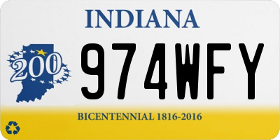 IN license plate 974WFY