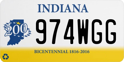 IN license plate 974WGG