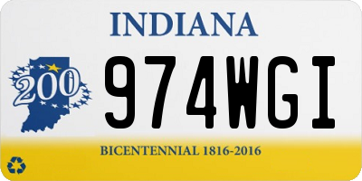 IN license plate 974WGI
