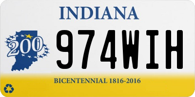 IN license plate 974WIH