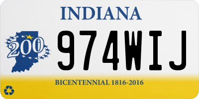 IN license plate 974WIJ
