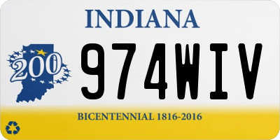 IN license plate 974WIV
