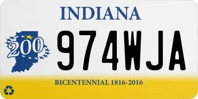 IN license plate 974WJA