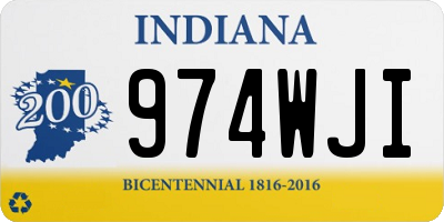 IN license plate 974WJI
