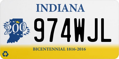 IN license plate 974WJL