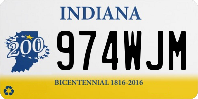 IN license plate 974WJM