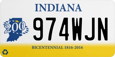 IN license plate 974WJN