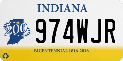 IN license plate 974WJR