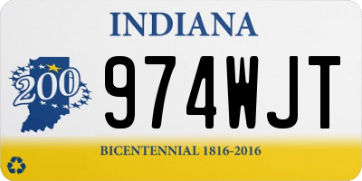 IN license plate 974WJT