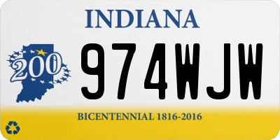 IN license plate 974WJW