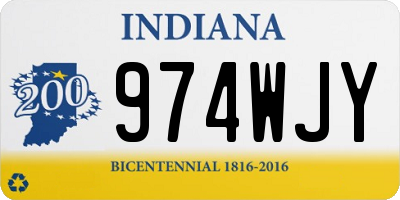 IN license plate 974WJY