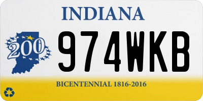 IN license plate 974WKB