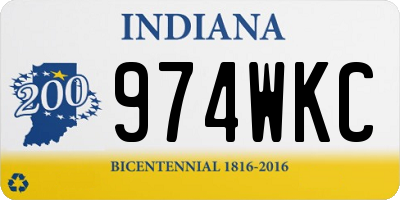 IN license plate 974WKC