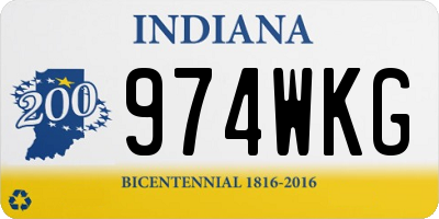 IN license plate 974WKG