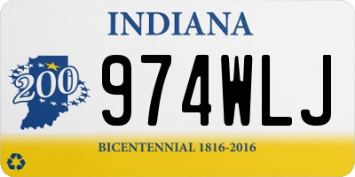 IN license plate 974WLJ