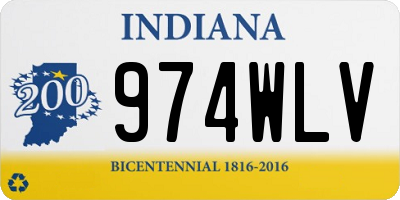 IN license plate 974WLV