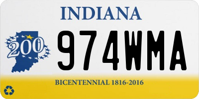 IN license plate 974WMA