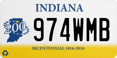 IN license plate 974WMB