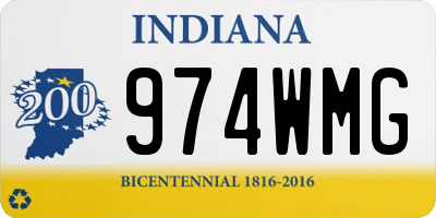 IN license plate 974WMG