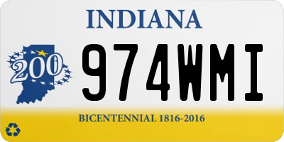 IN license plate 974WMI