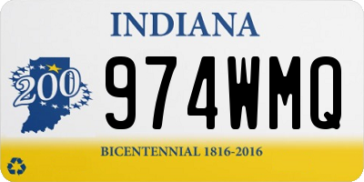 IN license plate 974WMQ