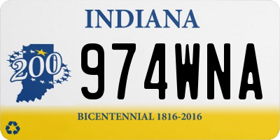 IN license plate 974WNA