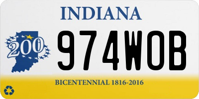 IN license plate 974WOB