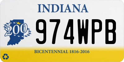 IN license plate 974WPB
